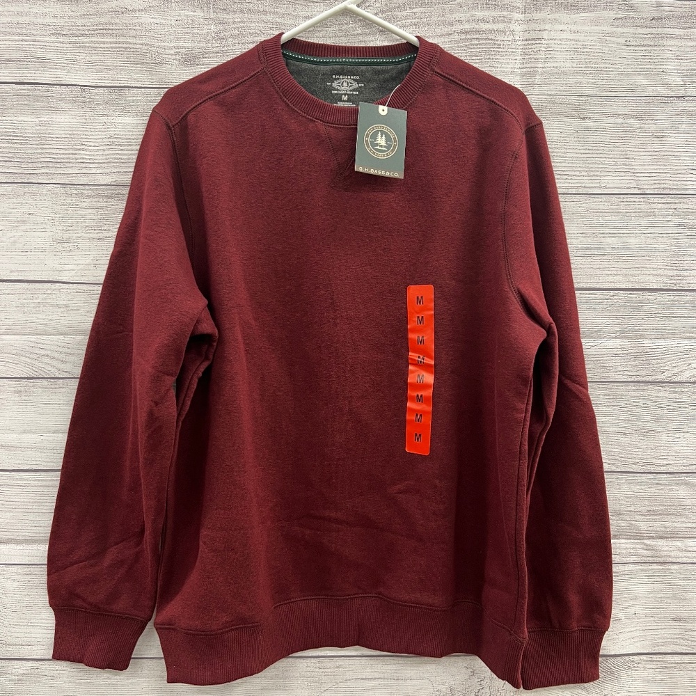 GH BASS & CO Maroon Sweatshirt
